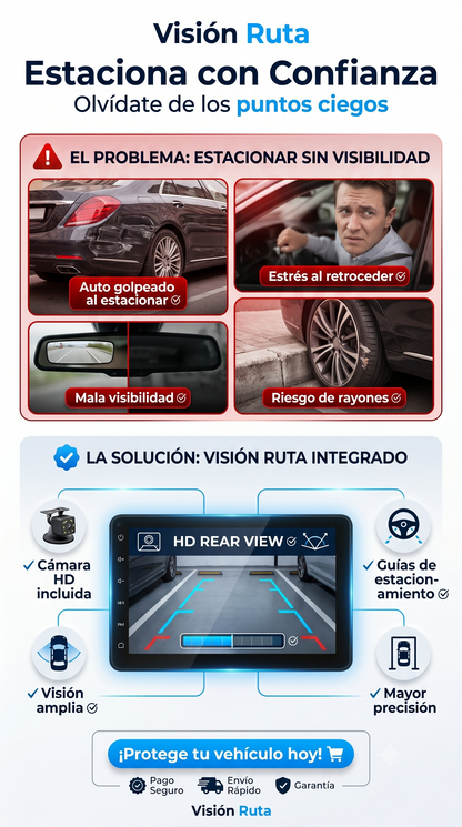 Pantalla Inteligente 7" con CarPlay y Android Auto Inalámbrico